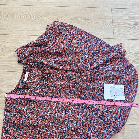 Lightweight Floral Peplum Top - Flowy & Chic! - Nevada Size S - Picture 8 of 9